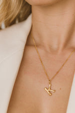 Bamboo Initial Necklace